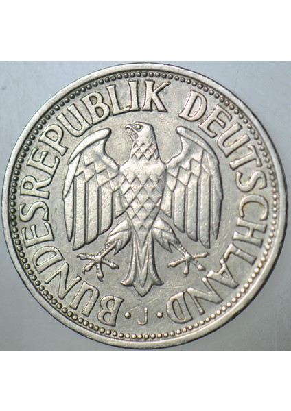 Almanya 1 Mark 1950 J Harfi= Hamburg Darbı. modelleri
