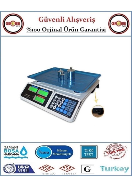 Elektronik Şarjlı Terazi 40 kg - Orjinal Ürün fiyatları