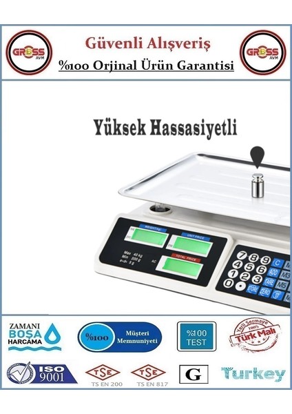 Elektronik Şarjlı Terazi 40 kg - Orjinal Ürün modelleri