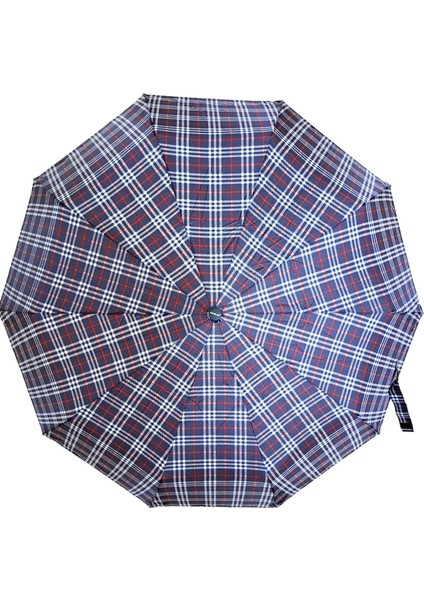 Ahşap Sap Ful Otomatik 10 Telli Lüx Kadın Şemsiyesi Ekose Desnli fiyatları