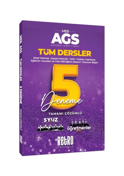2026 Meb Ags Retro 5 Li ve Doktrin 7 Li Deneme (2 Kitap) + 1 Ags Deneme Hediyeli fiyatları