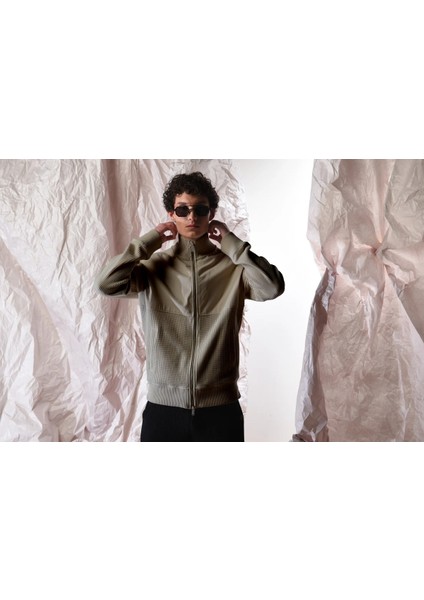 Gabardin Roba Detaylı Erkek Waffle Ceket indirimleri