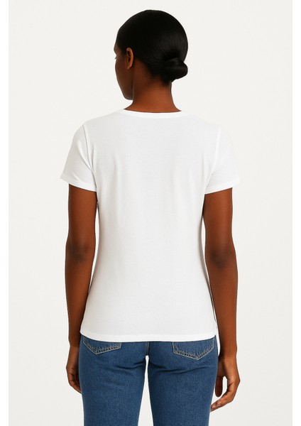 V Yaka Kadın T-Shirt fiyatları