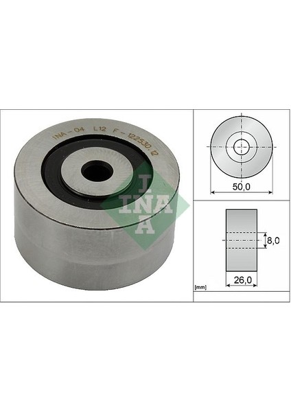 Depomix Alternatör Gergi Rulmani PARTNER-BERLINGO-206-306-307-406-806-C5-JUMPY 2.0hdi-Mgn I-Lgn I 1.9dti F8Q