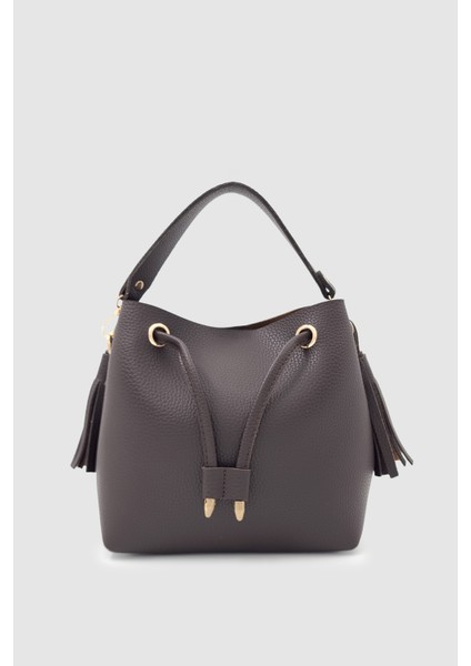 Elira Büzgülü Püskül Detaylı Çapraz Askılı El ve Kol Çantası Acı Kahve fiyatları