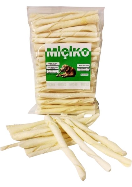 Sütlü Burgu Çubuk Ödül ve Çiğneme Kemiği 11-12CM 100LÜ