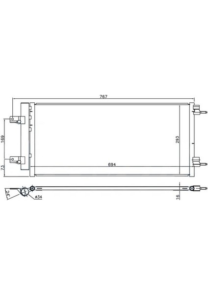 Depomix Klima Radyatörü Kondansatörü Opel Astra K 15 22