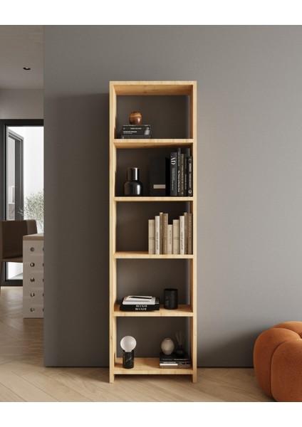Asya 5 Raflı Geniş Kitaplık