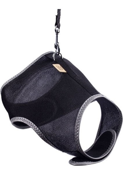 Cattie Havalı Dokuma Kedi Göğüs ve Gezdirme Takımı Large Siyah 1.5X30-40 cm fiyatları