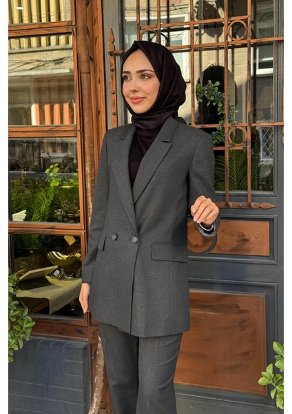 Pantolonlu Takım 10002521110012 Gri modelleri