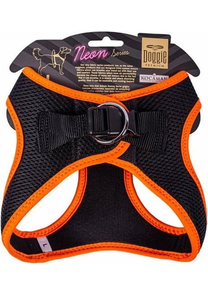Doggie Havalı Dokuma Neon Küçük Irk Köpek Göğüs Tasması Large Turuncu 42-48 cm modelleri