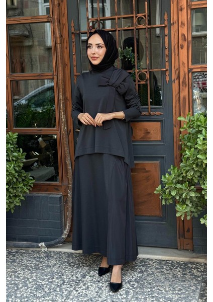 Nurcan Çetin Etekli Takım 25534 Antrasit