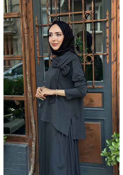 Nurcan Çetin Etekli Takım 25534 Antrasit modelleri