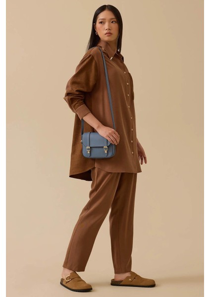 Bilek Boy Bağcıklı Pantolon 10002521011023 Kahve fiyatları