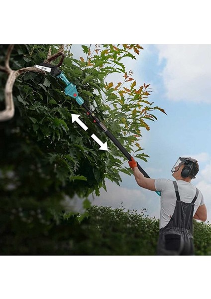 Alman 598 Vf 20 Ah 2 Li Set 2 Akülü Şarjlı Ağaç Dal Kesme Budama Makası Testere Teleskopik Hediyeli modelleri