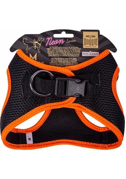 Doggie Havalı Dokuma Neon Küçük Irk Köpek Göğüs Tasması Medium Turuncu 38-44 cm fiyatları