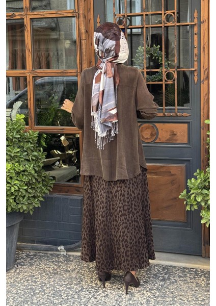 Nurcan Çetin Etekli Takım 25529 Kahve fırsatları