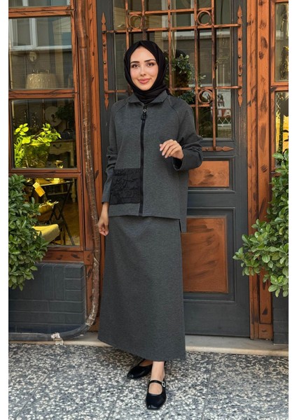 Etekli Takım W-6925 Gri