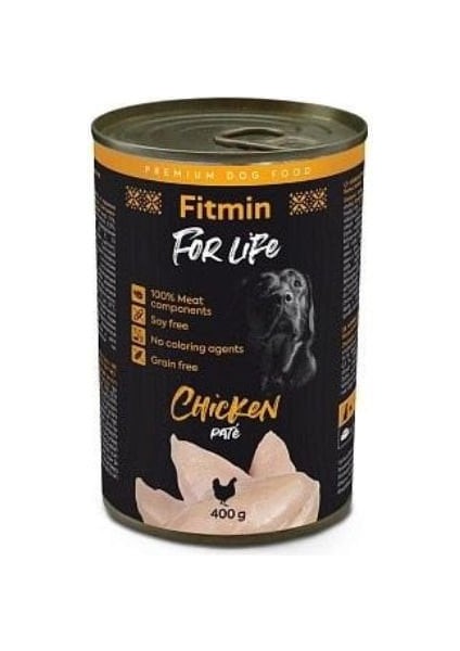 Fitmin For Life Tavuk Etli Pate Yetişkin Konserve Köpek Maması 400 gr fiyatları