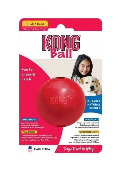 Kong Delikli Top Şeklinde Çok Amaçlı Köpek Oyuncağı Small fırsatları