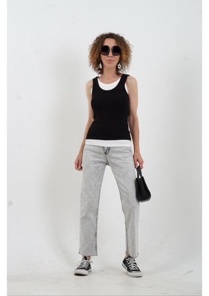 Siyah Önü Çift Kat Atlet fiyatları