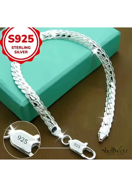 Soft 925 Ayar Gümüş Unisex Bileklik Sevdiklerinize ve Kendinize En Özel Hediye