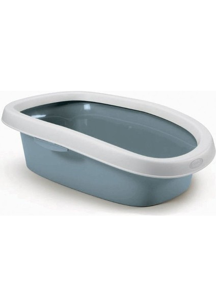 Stefanplast Sprint 10 Açık Kedi Tuvaleti Beyaz/mavi 31X43X14 cm