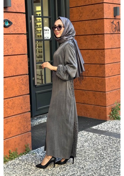 Nurcan Çetin Elbise 25153 Antrasit fiyatları