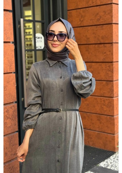 Nurcan Çetin Elbise 25153 Antrasit modelleri