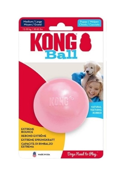 Kong Delikli Top Yavru Köpek Oyuncağı Medium/large Mavi/pembe 7.5 cm indirimleri
