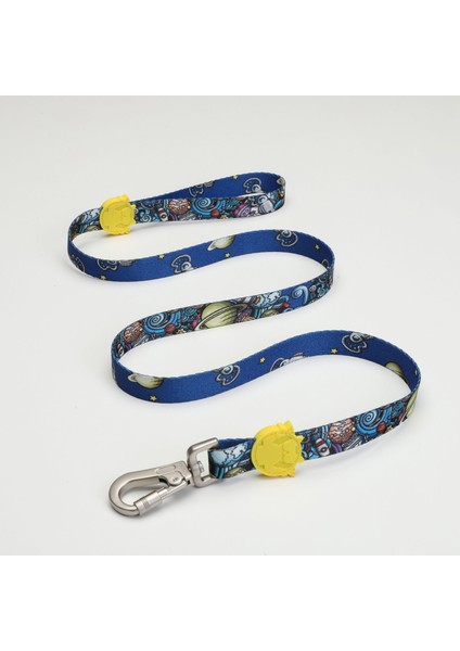 Lindo Dogs Apollo Köpek Gezdirme Kayışı Mavi/sarı Medium