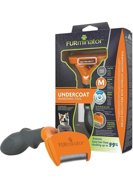 Furminator Kolay Temizlenen Uzun Tüylü Köpek Tüy Tarağı Medium