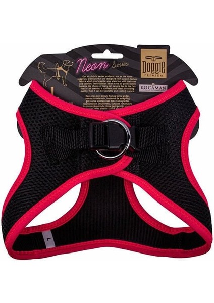 Doggie Havalı Dokuma Neon Küçük Irk Köpek Göğüs Tasması Large Pembe 42-48 cm modelleri