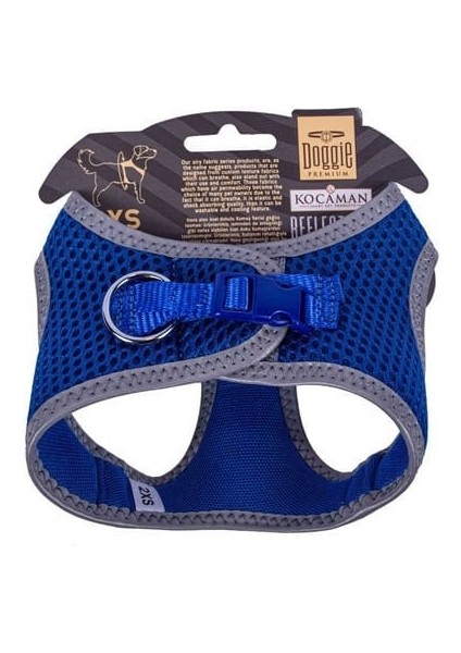 Doggie Havalı Dokuma Reflektör Küçük Irk Köpek Göğüs Tasması Xxsmall Mavi 26-30 cm fiyatları