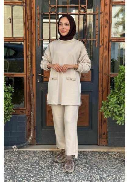 Pantolonlu Takım 10002522311003 Bej