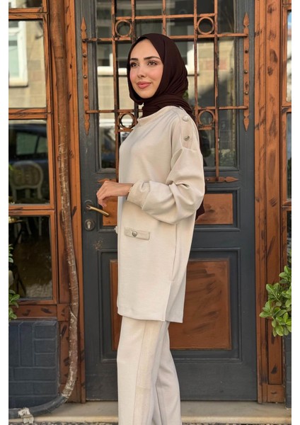 Pantolonlu Takım 10002522311003 Bej modelleri