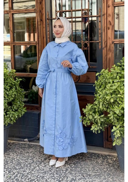 Elbise KA-B25-23029 Mavi
