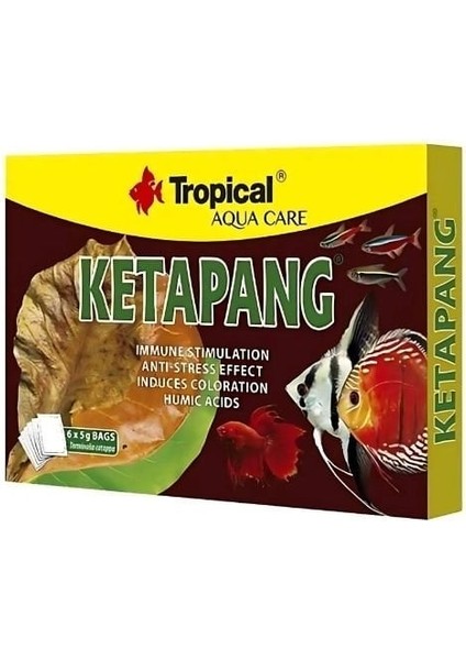 Tropical Ketapang Tozu Akvaryum Suyu Düzenleyicisi 5 gr 6 Adet modelleri