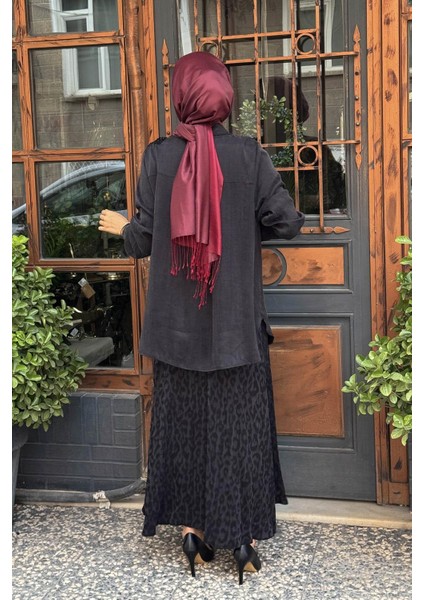 Nurcan Çetin Etekli Takım 25529 Siyah fırsatları