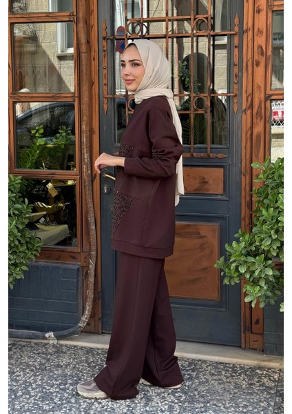Pantolonlu Takım W-6932 Kahve fiyatları