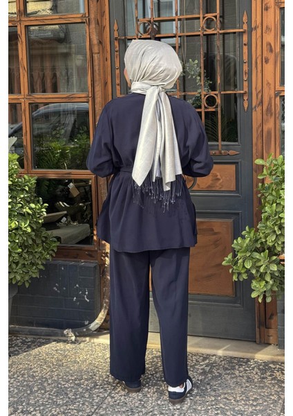 Pantolonlu Takım W-6813 Lacivert fırsatları