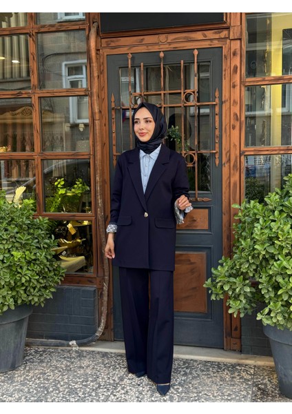 Pantolonlu Takım W-6846 Lacivert