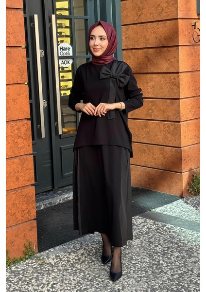 Nurcan Çetin Etekli Takım 25534 Siyah