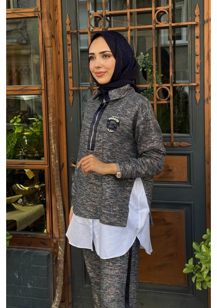 Pantolonlu Takım MB24.697 Lacivert modelleri