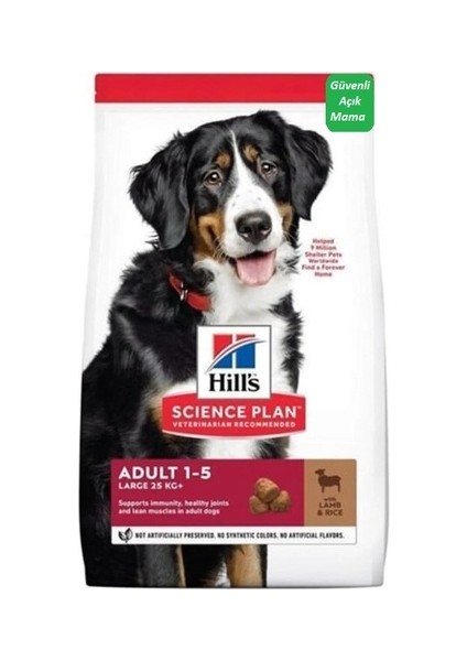 Kuzu Etli Büyük Irk Yetişkin Köpek Maması 3 kg