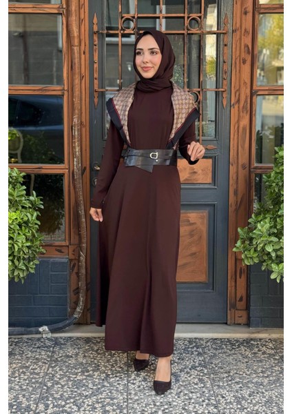 Elbise 10002521311011 Kahve modelleri