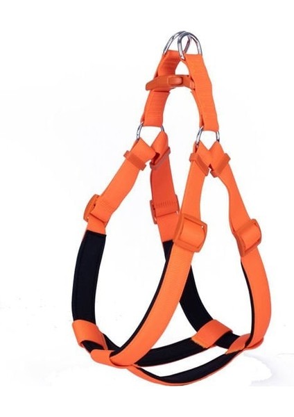Doggie Konfor Dokuma Ronin Köpek Göğüs Tasması Xxxlarge Turuncu 3X75-85 cm