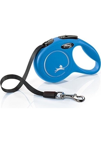Flexi New Classic Şerit Otomatik Köpek Gezdirme Tasması Xsmall Mavi 3 mt