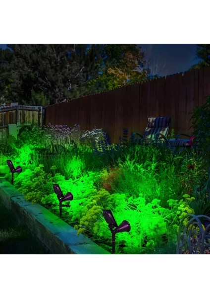 LED Spot Yeşil Solar Lamba Bahçe Aydınlatması Güneş Enerjili Sensörlü 18W Işık Duvar Çim Armatürü fırsatları