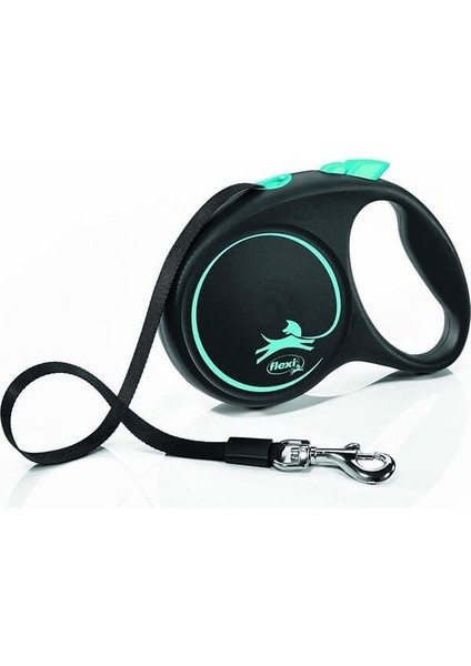 Flexi Black Design Şerit Otomatik Köpek Gezdirme Tasması Mavi Medium 5 mt fiyatları